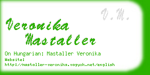 veronika mastaller business card
